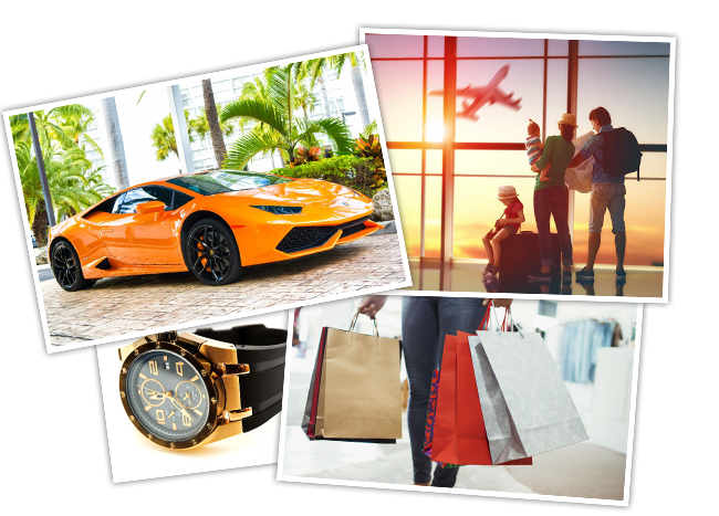 旅行や車など欲しかったモノ